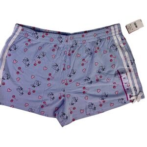 XXL Blue Cinnamoroll Sanrio Shorts Hearts Cherries Pajama Lounge Sleepwear